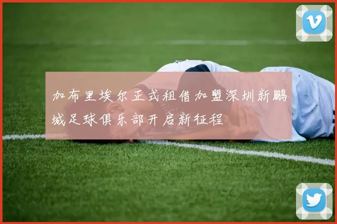 加布里埃尔正式租借加盟深圳新鹏城足球俱乐部开启新征程